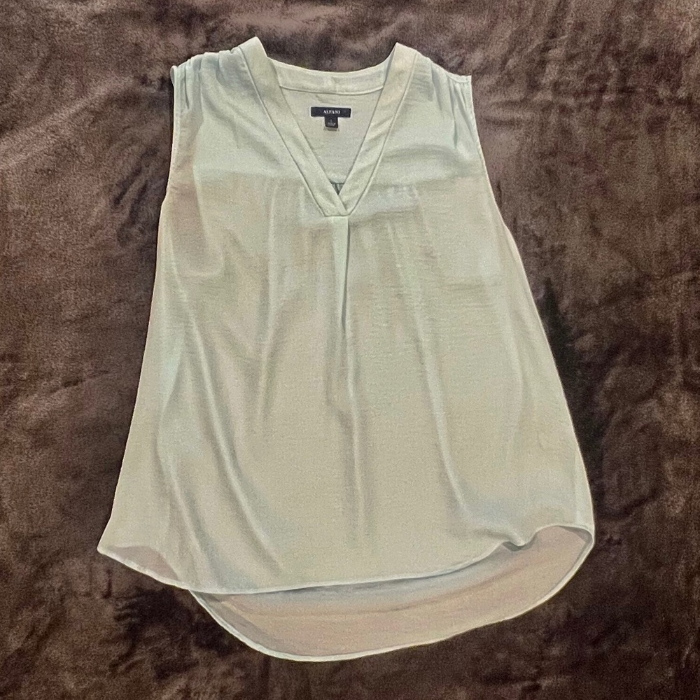 Alfani Women's Sleeveless Blouse / Pale Blue / Size Large